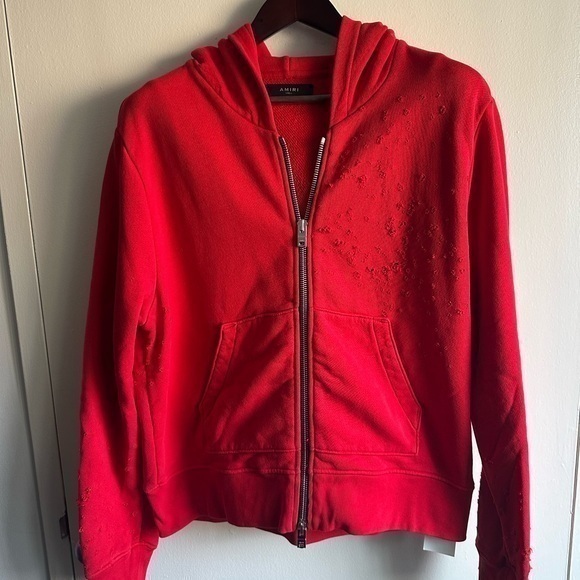 Amiri Oversized Drake Bullet Hole Hoodie - Picture 1 of 6